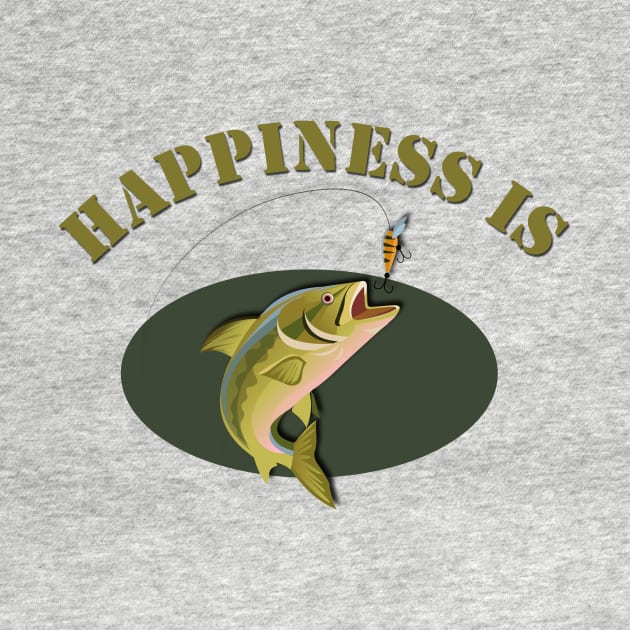 Happiness is Trout Fishing by AlondraHanley